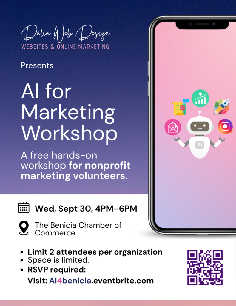 AI for Marketing Workshop Flyer