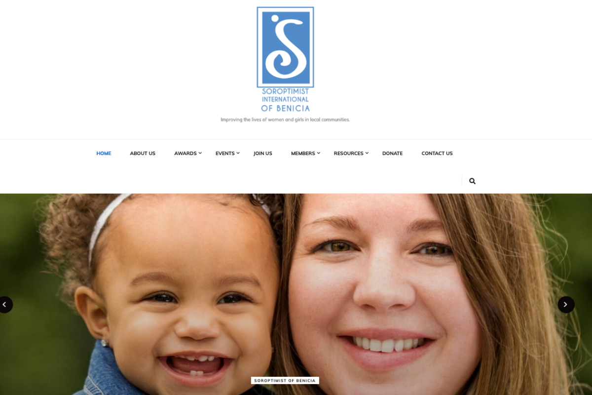 soroptimistofbenicia.org Screenshot