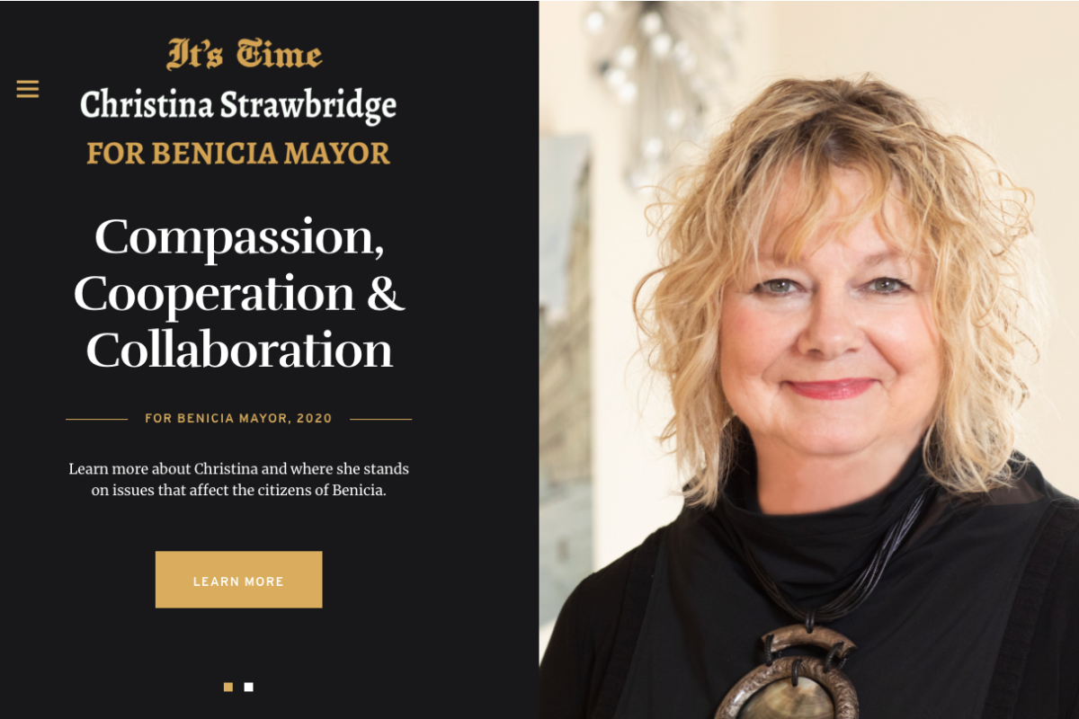Christina Strawbridge Campaign website, 2020