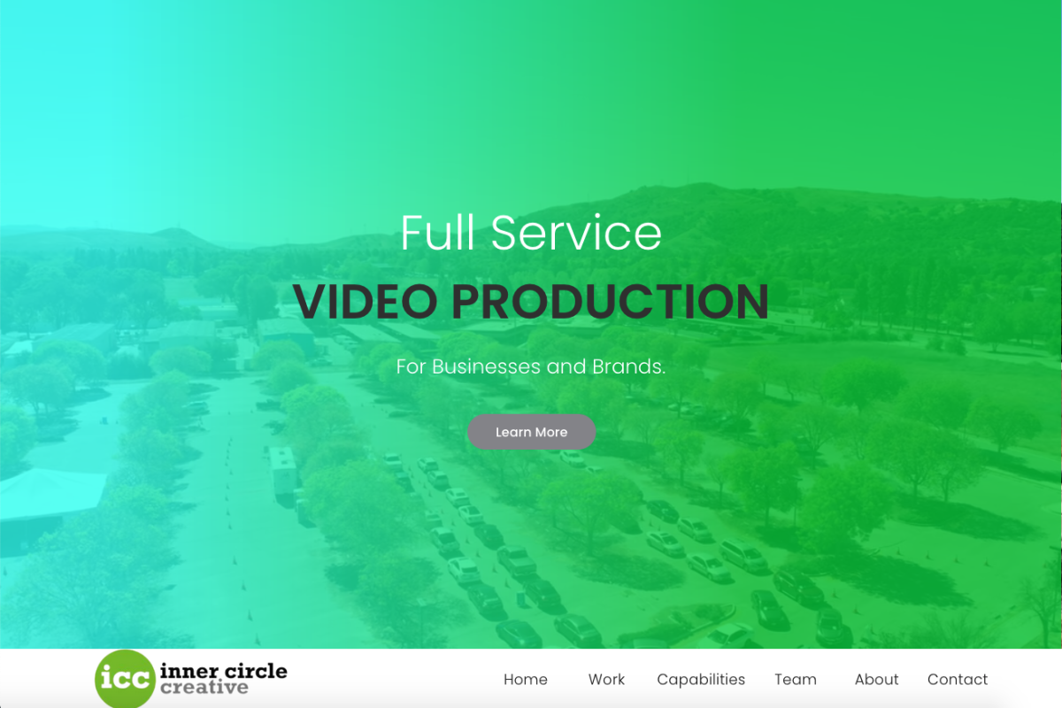 Inner Circle Website , portfolio example